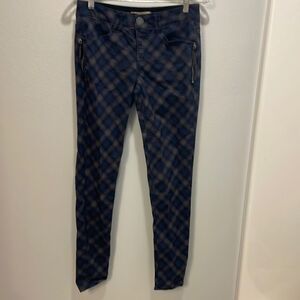 𝅺democracy woman’s blue and black checkered jeans